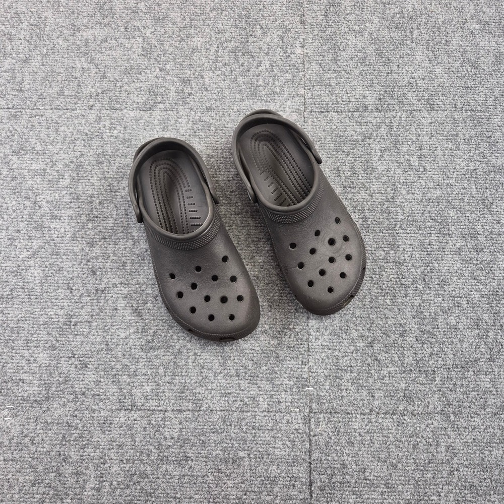 Crocs Classic Clogs Black Charcoal Women 10 Men 8